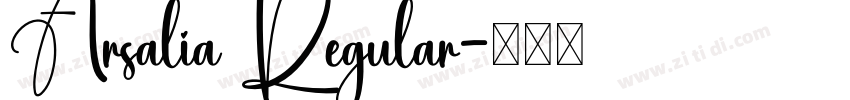 Arsalia Regular字体转换